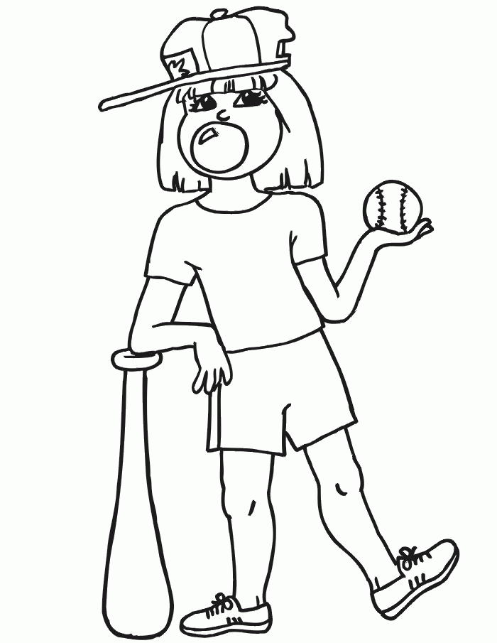 Free Printable Softball Coloring Pages Coloring Home Free Printable Softball Coloring Pages Coloring Home