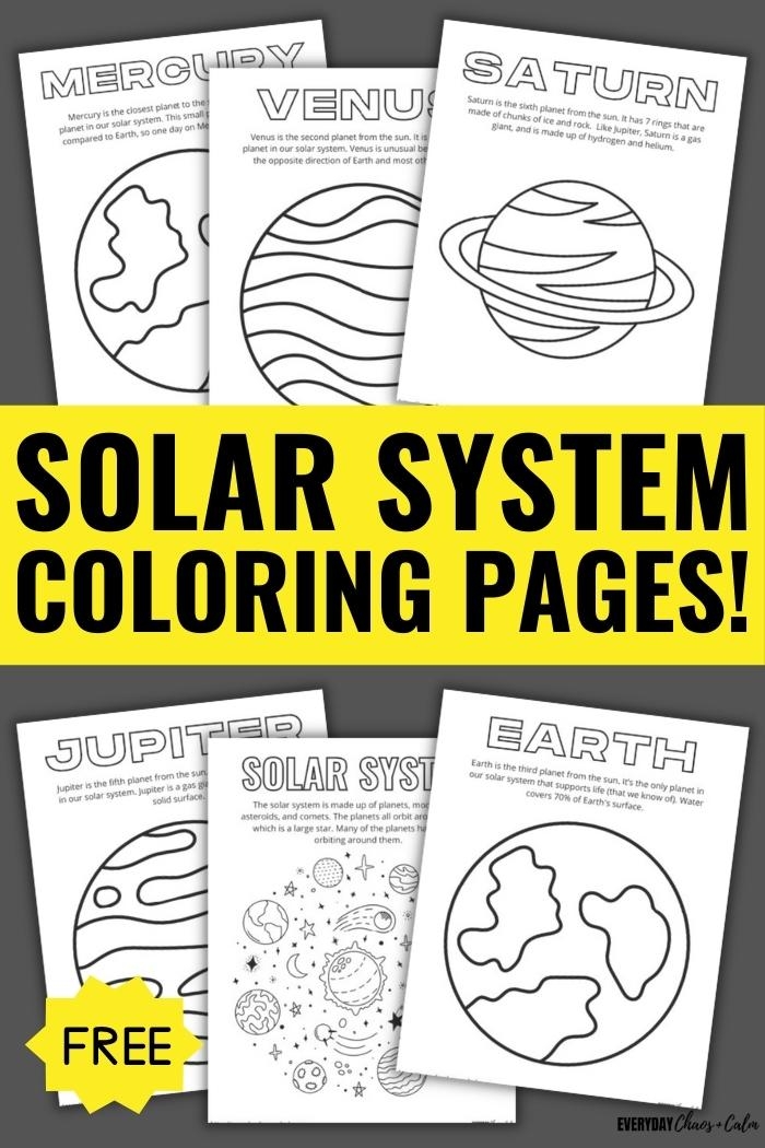 Free Printable Solar System Coloring Pages Free Printable Solar System Coloring Pages