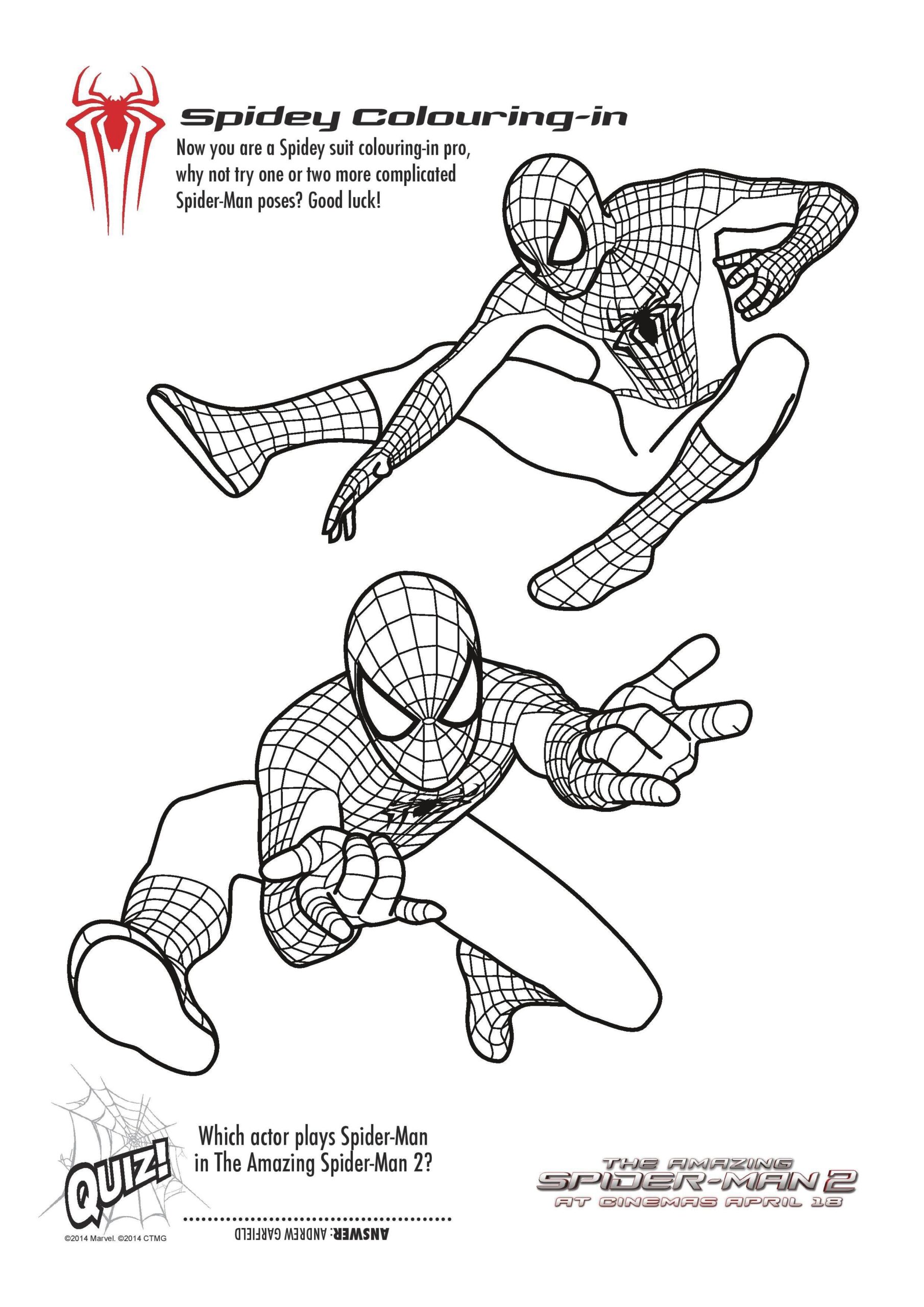 Spiderman Printable Coloring Pages Free Spiderman Printable Coloring Pages Free