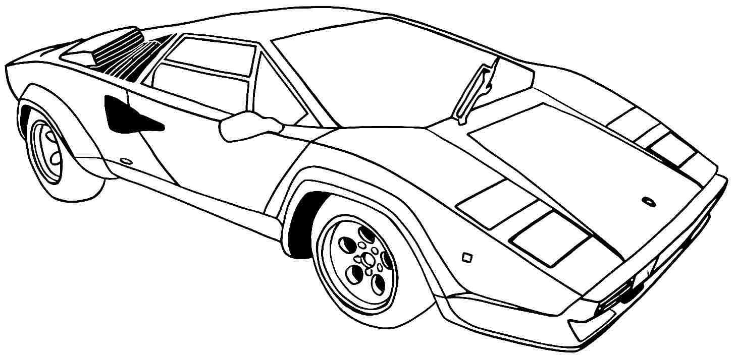 Printable Sports Car Coloring Pages