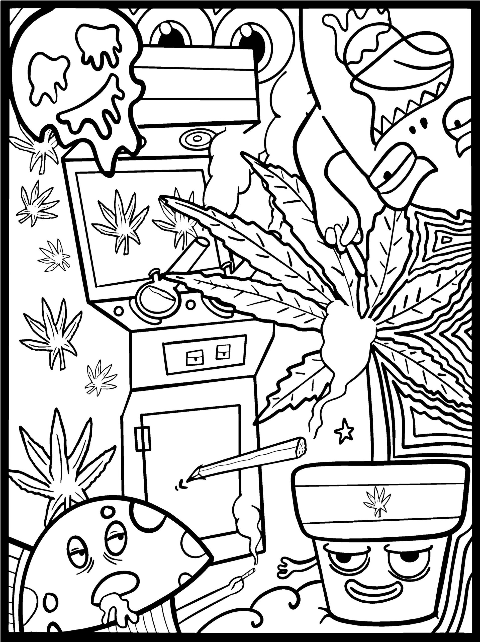 Free Printable Stoner Coloring Pages Free Printable Stoner Coloring Pages