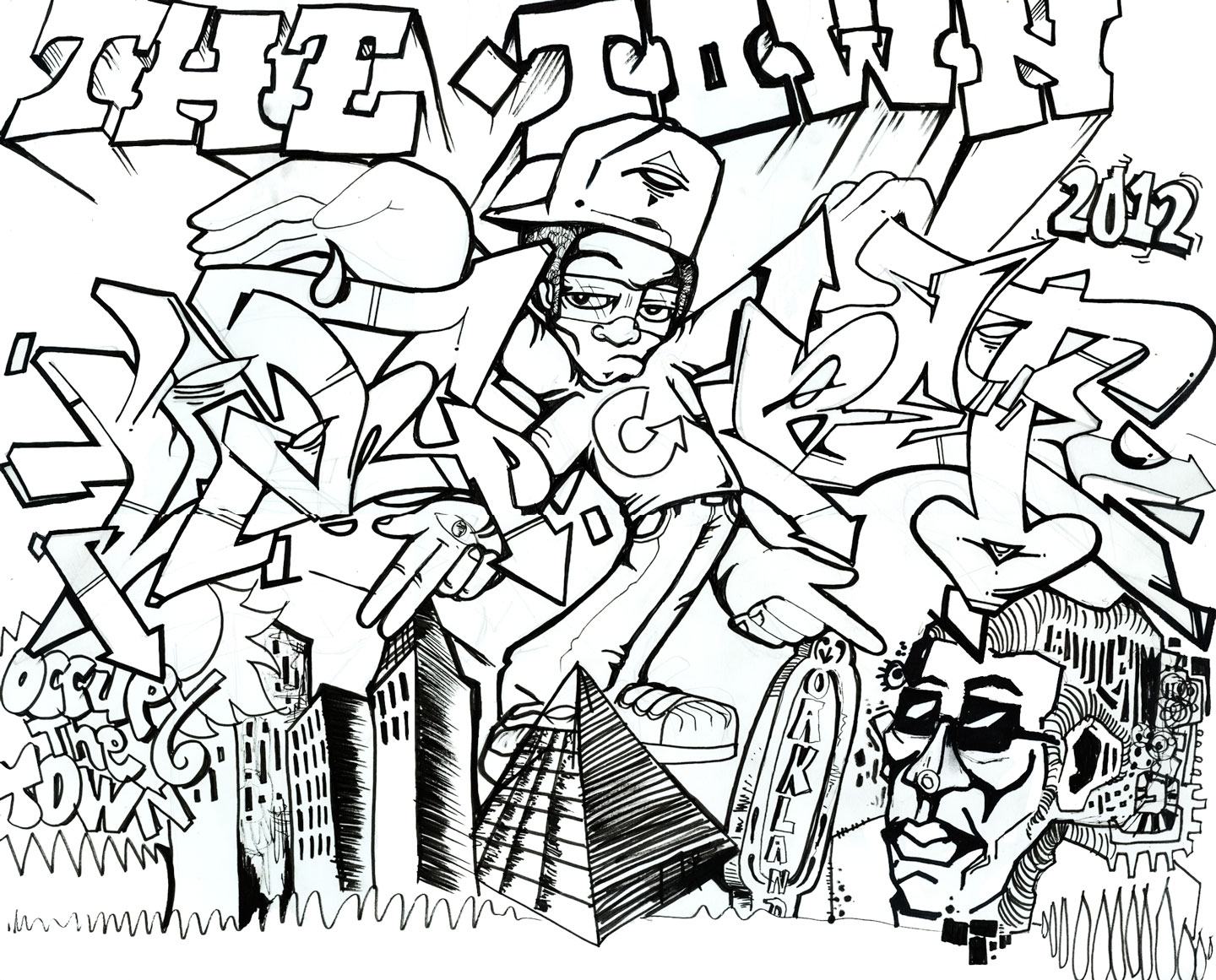 Free Printable Street Art Graffiti Coloring Pages Free Printable Street Art Graffiti Coloring Pages