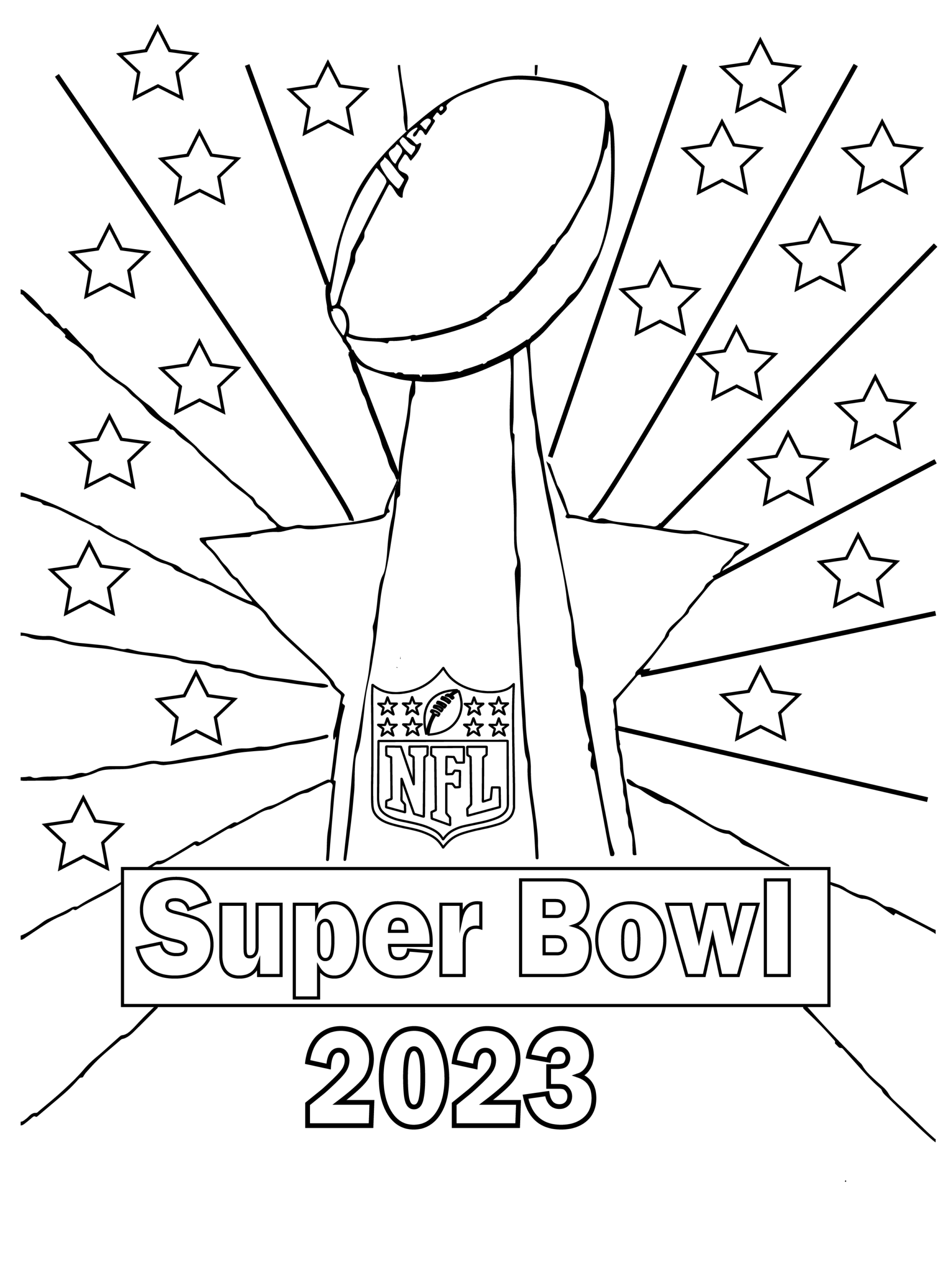 Free Printable Super Bowl Coloring Pages Free Printable Super Bowl Coloring Pages