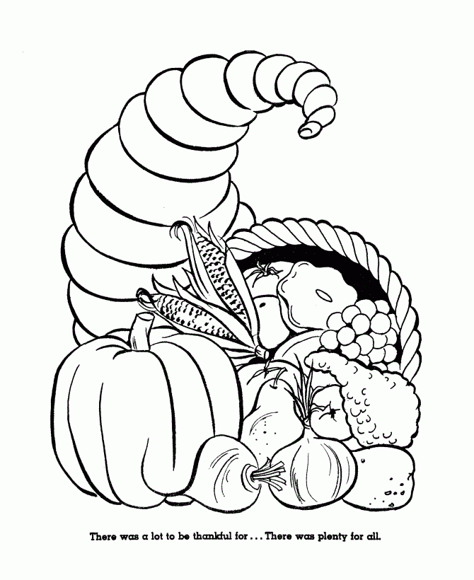 Cute Thanksgiving Coloring Pages Printable