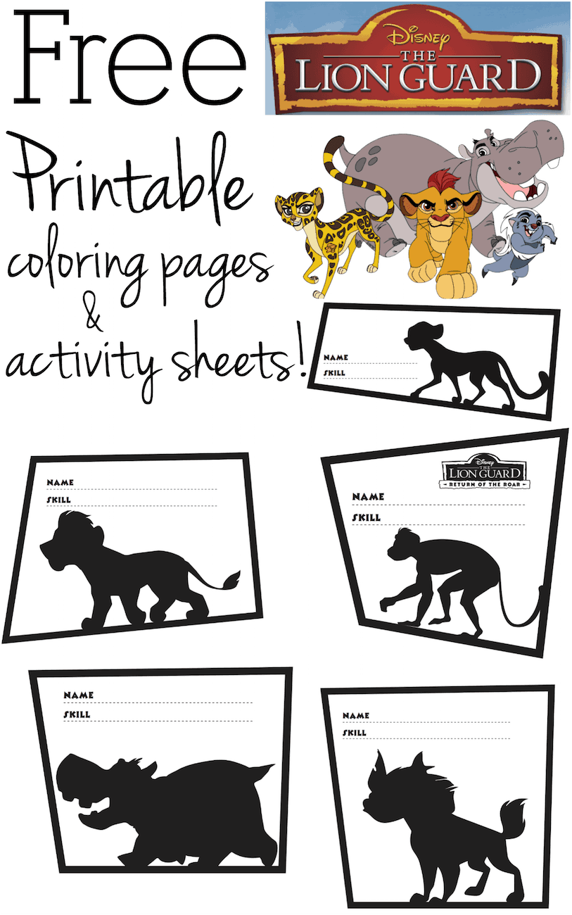 Free Printable The Lion Guard Coloring Pages And Activity Sheets Free Printable The Lion Guard Coloring Pages And Activity Sheets