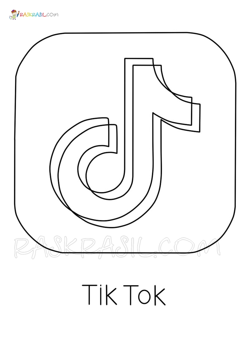 Tiktok Coloring Pages Printable Tiktok Coloring Pages Printable
