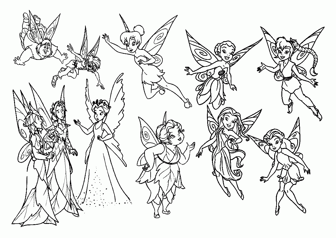 Tinkerbell Coloring Pages Printable Tinkerbell Coloring Pages Printable
