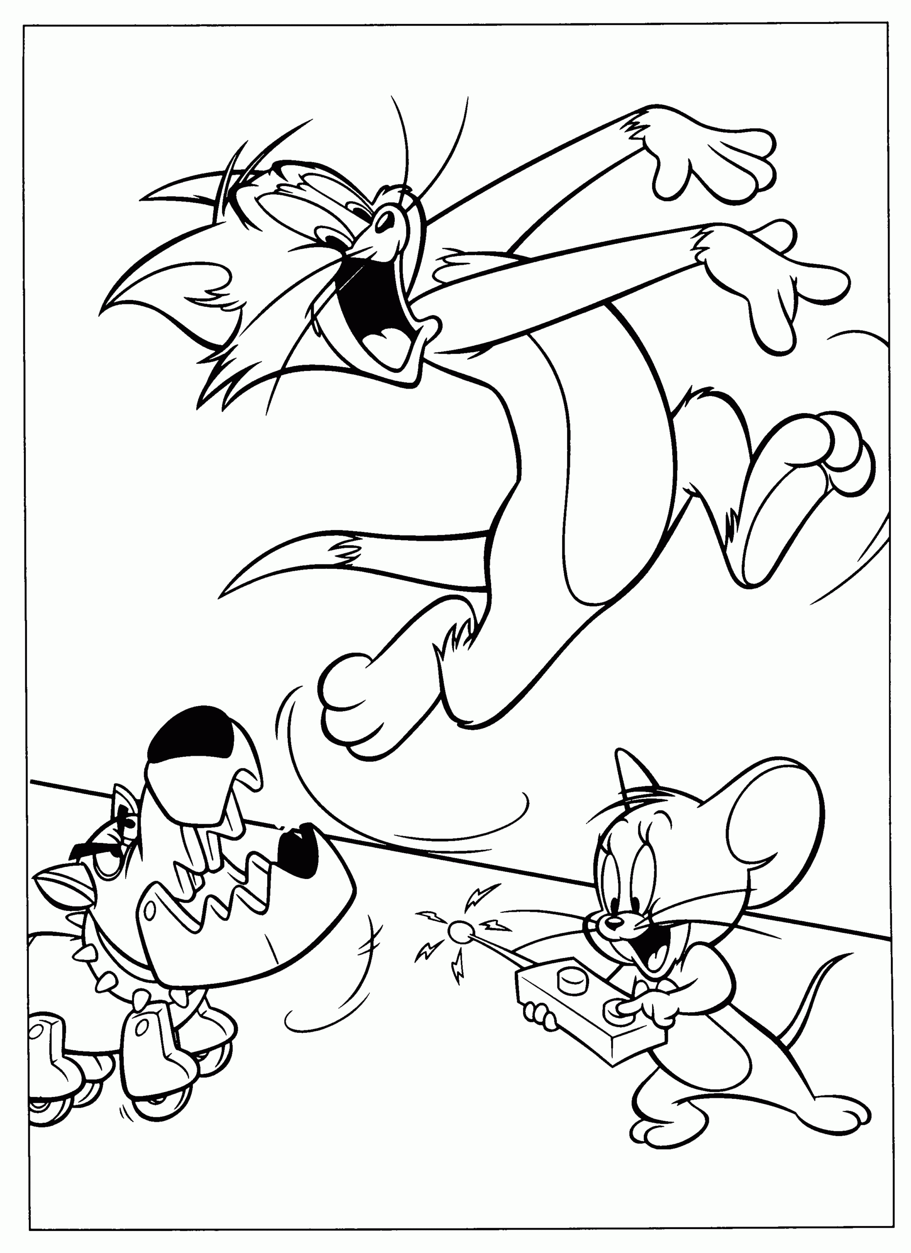 Free Printable Tom And Jerry Coloring Pages For Kids