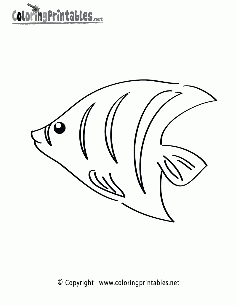 Free Printable Tropical Fish Coloring Page Free Printable Tropical Fish Coloring Page