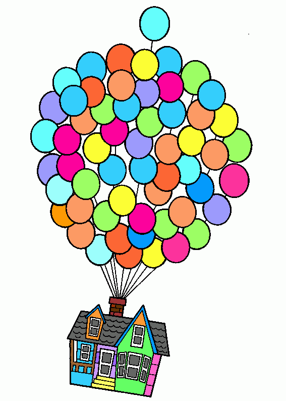 Free Printable Up House Coloring Pages Free Printable Up House Coloring Pages