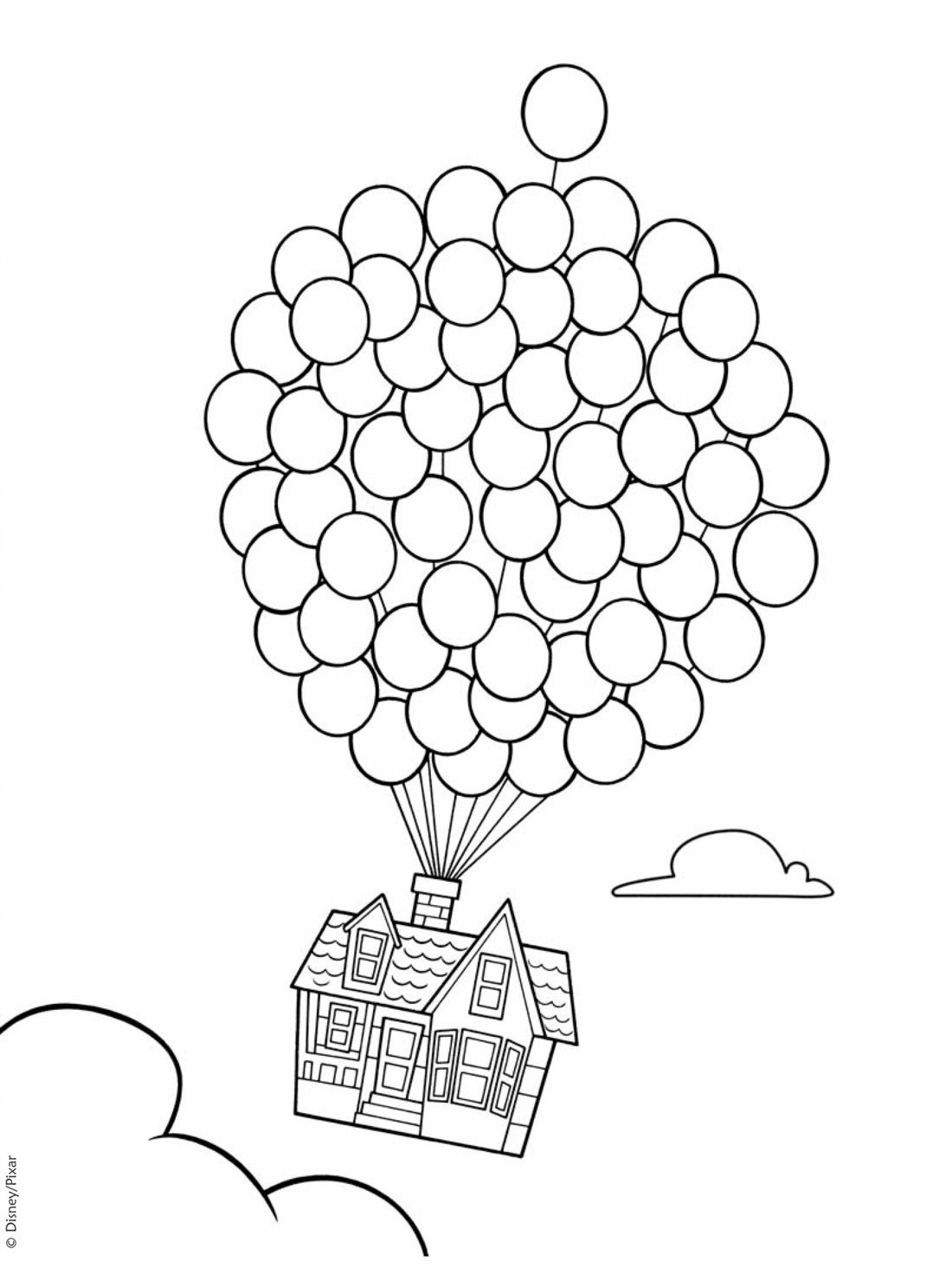Free Printable Up House Coloring Pages Free Printable Up House Coloring Pages