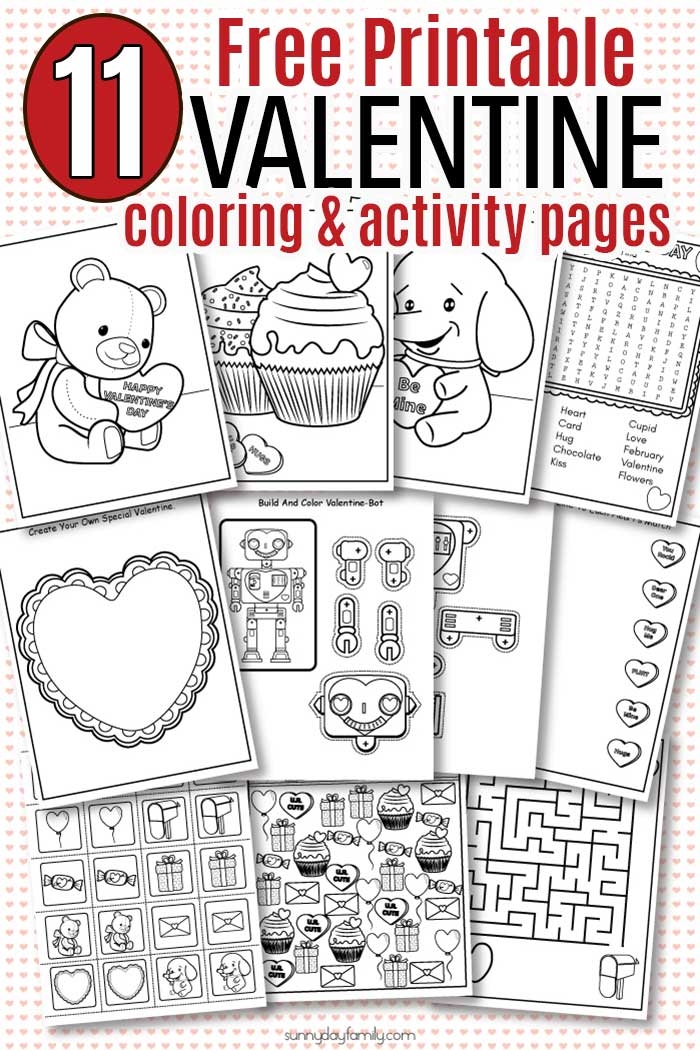 Free Printable Valentine Coloring Pages Activity Sheets For Kids Free Printable Valentine Coloring Pages Activity Sheets For Kids