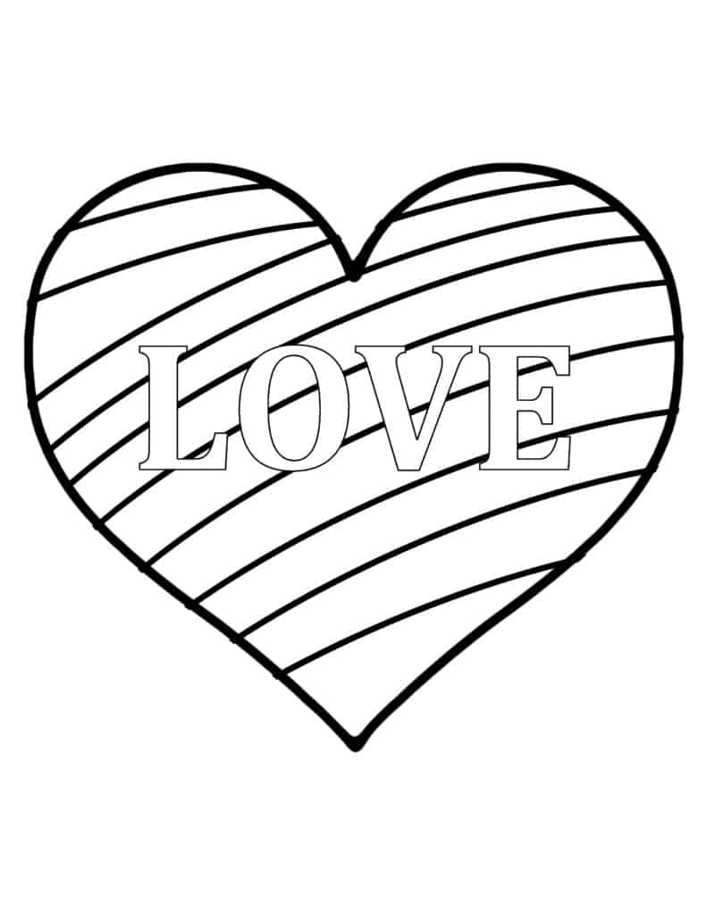 Heart Printable Coloring Pages Heart Printable Coloring Pages