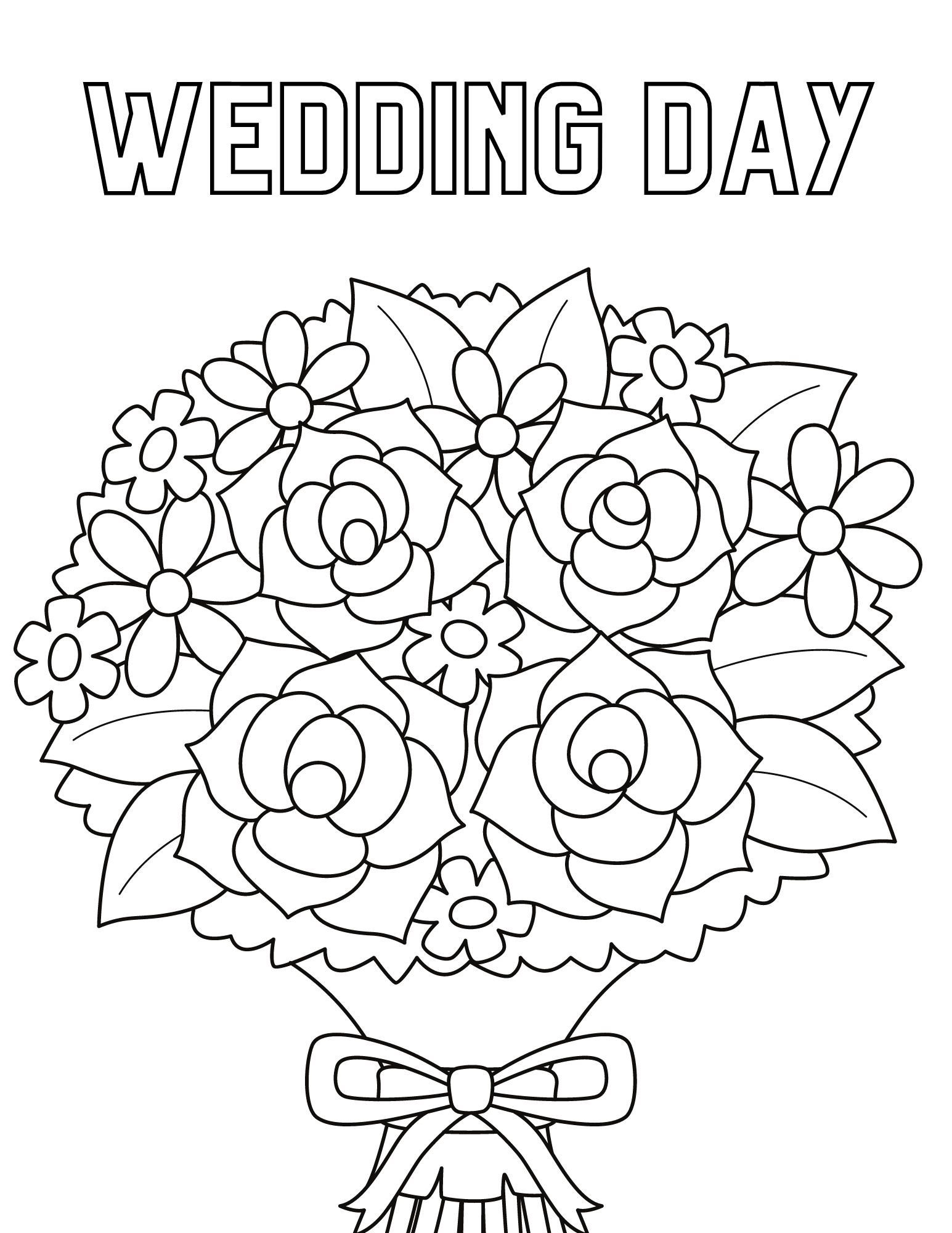 Free Printable Wedding Coloring Pages For Kids And Adults Free Printable Wedding Coloring Pages For Kids And Adults