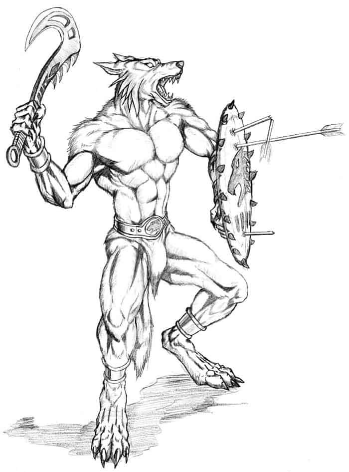 Free Printable Werewolf Coloring Pages KimorailPaul