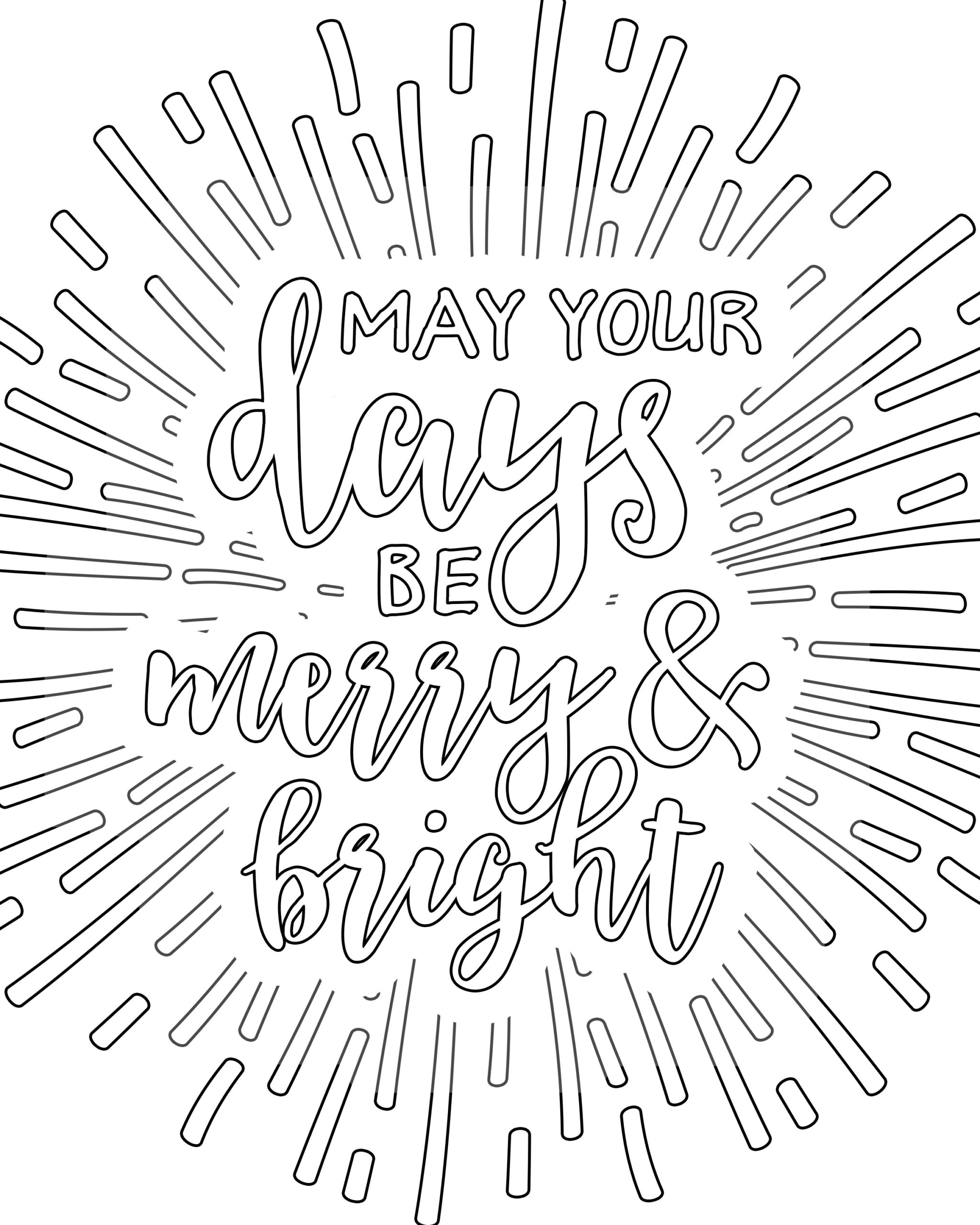 Merry Christmas Coloring Pages Printable Merry Christmas Coloring Pages Printable