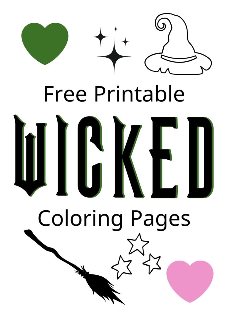 Printable Wicked Coloring Pages Printable Wicked Coloring Pages
