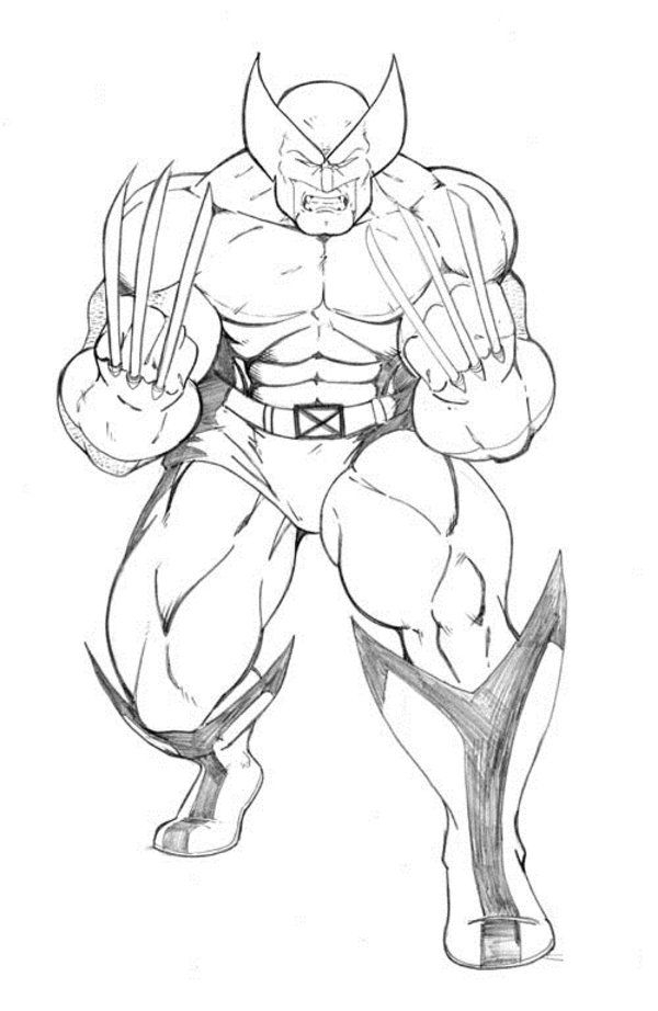 Free Printable Wolverine Coloring Pages For Kids Marvel Coloring