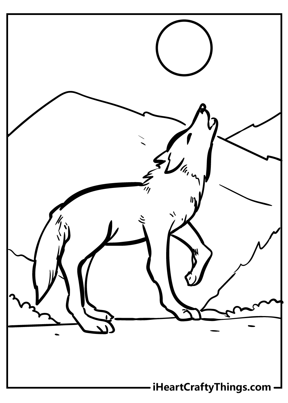 Printable Coloring Pages Wolves Printable Coloring Pages Wolves