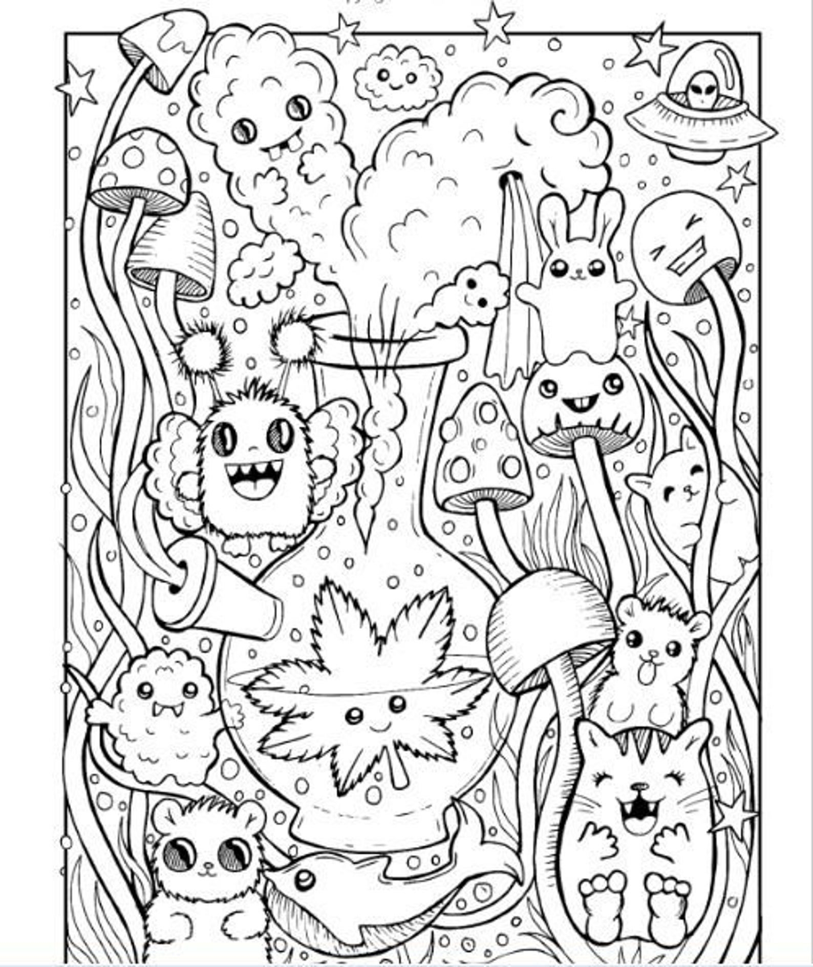 Free Psychedelic Coloring Pages PDF Coloringfolder