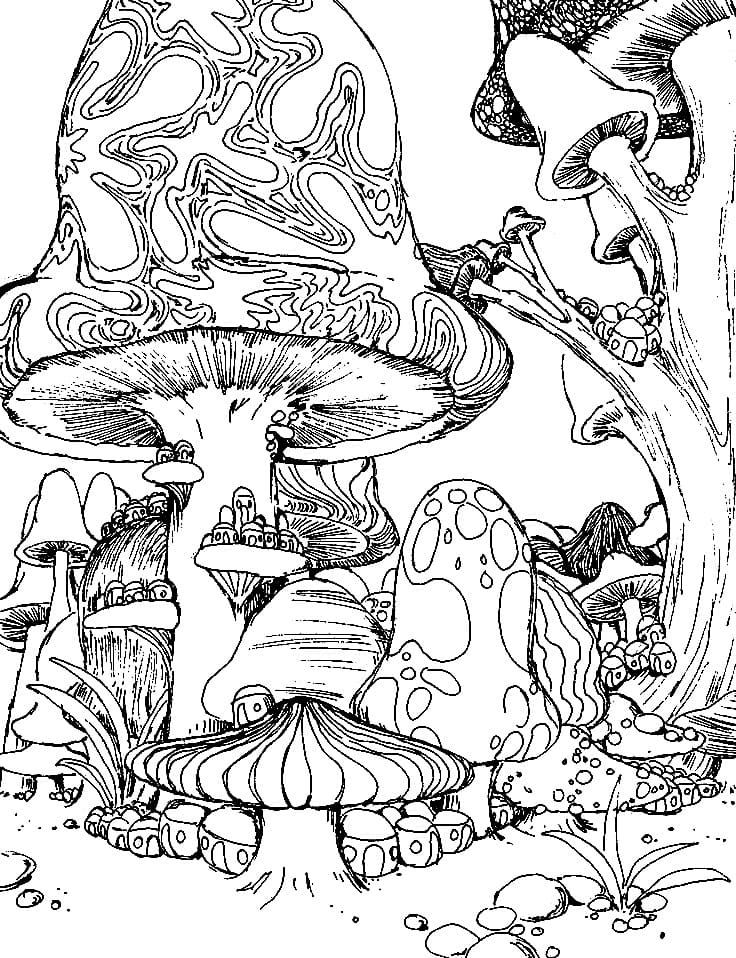 Free Psychedelic Mushrooms Coloring Page Free Printable Coloring Free Psychedelic Mushrooms Coloring Page Free Printable Coloring
