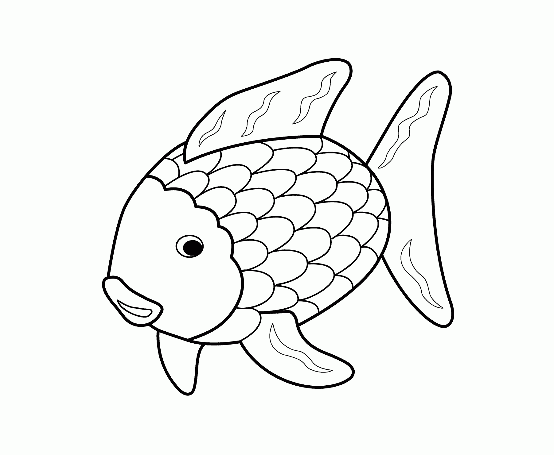 Free Rainbow Fish Outline Download Free Rainbow Fish Outline Png