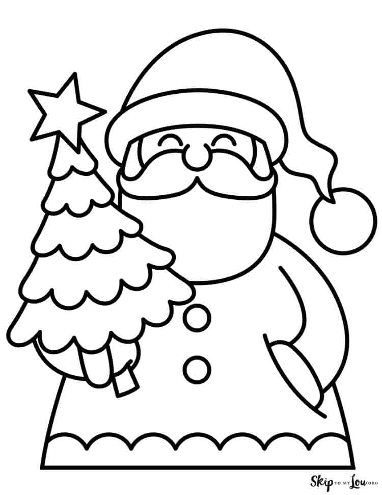 Free Santa Printable Coloring Pages Farm1 Fieldagent