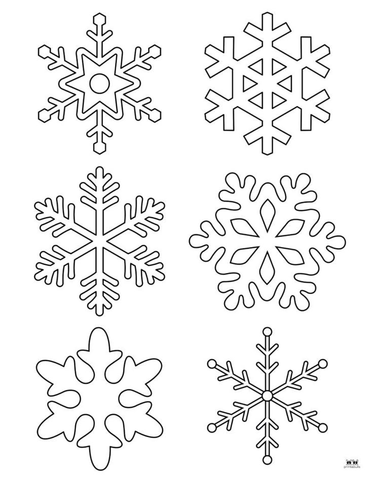FREE Snowflake Coloring Pages For Kids FREE Snowflake Coloring Pages For Kids