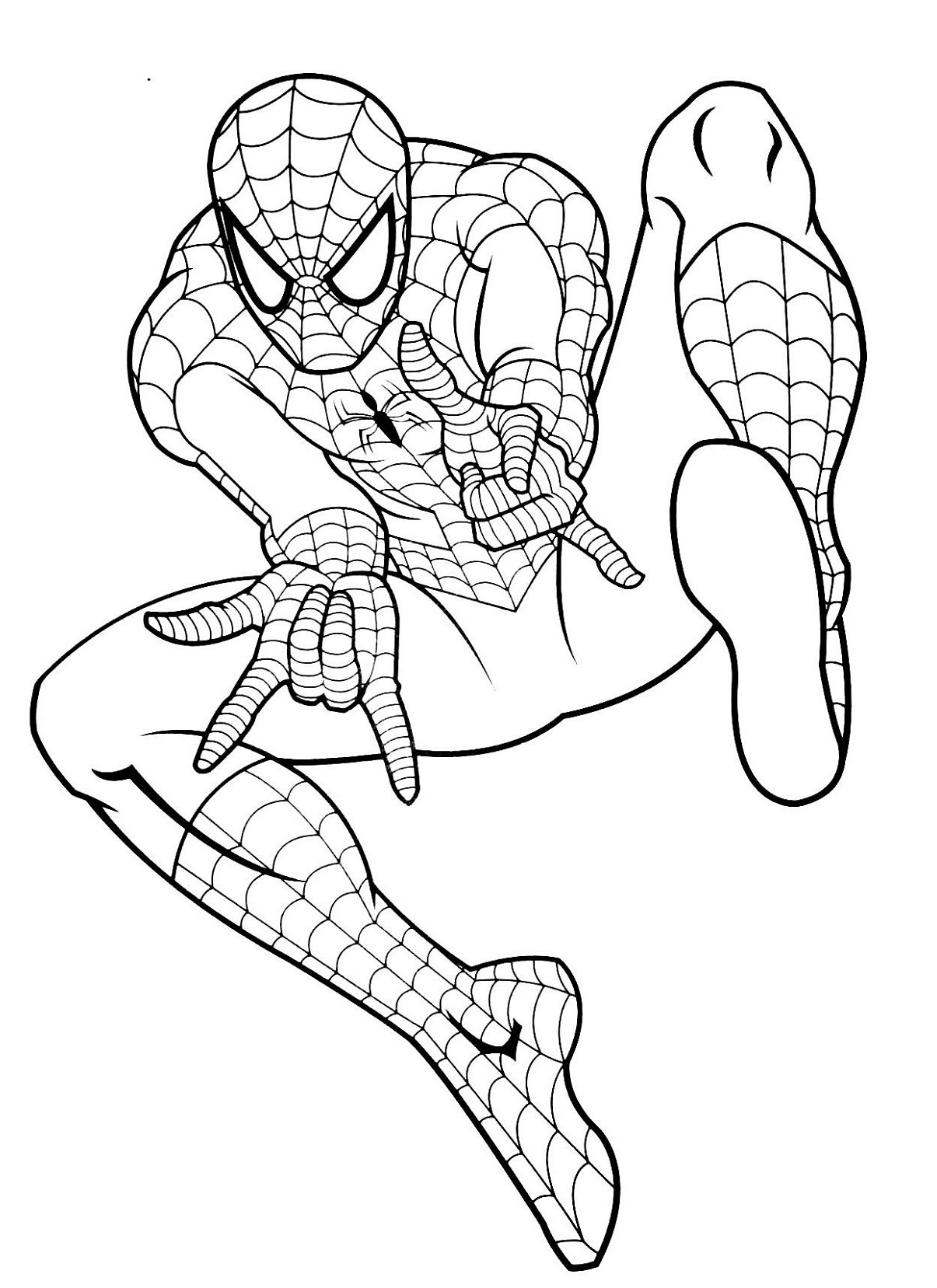Free Spiderman Coloring Pages Printable