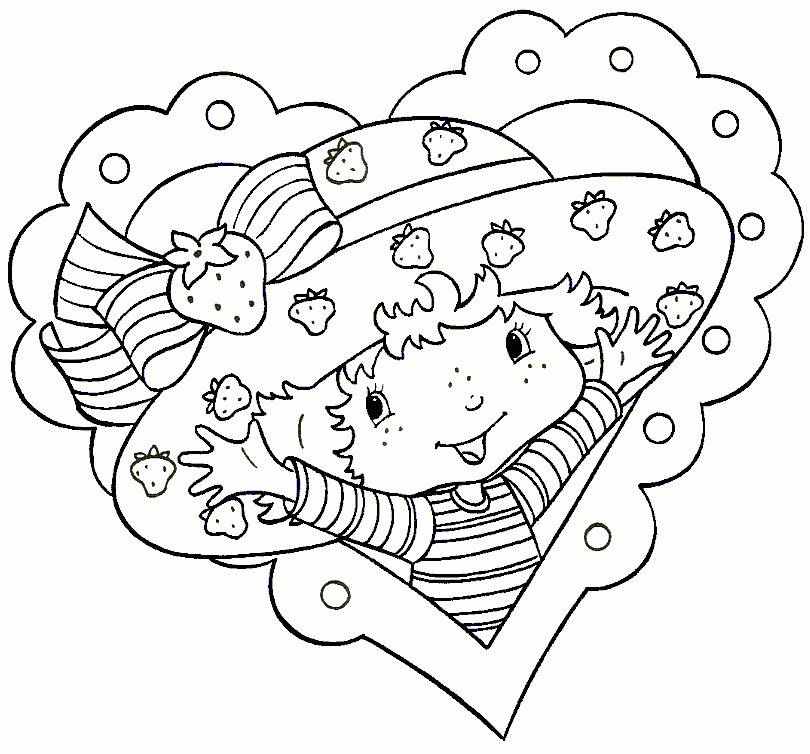 Free Strawberry Shortcake Coloring Pages Printable Download Free
