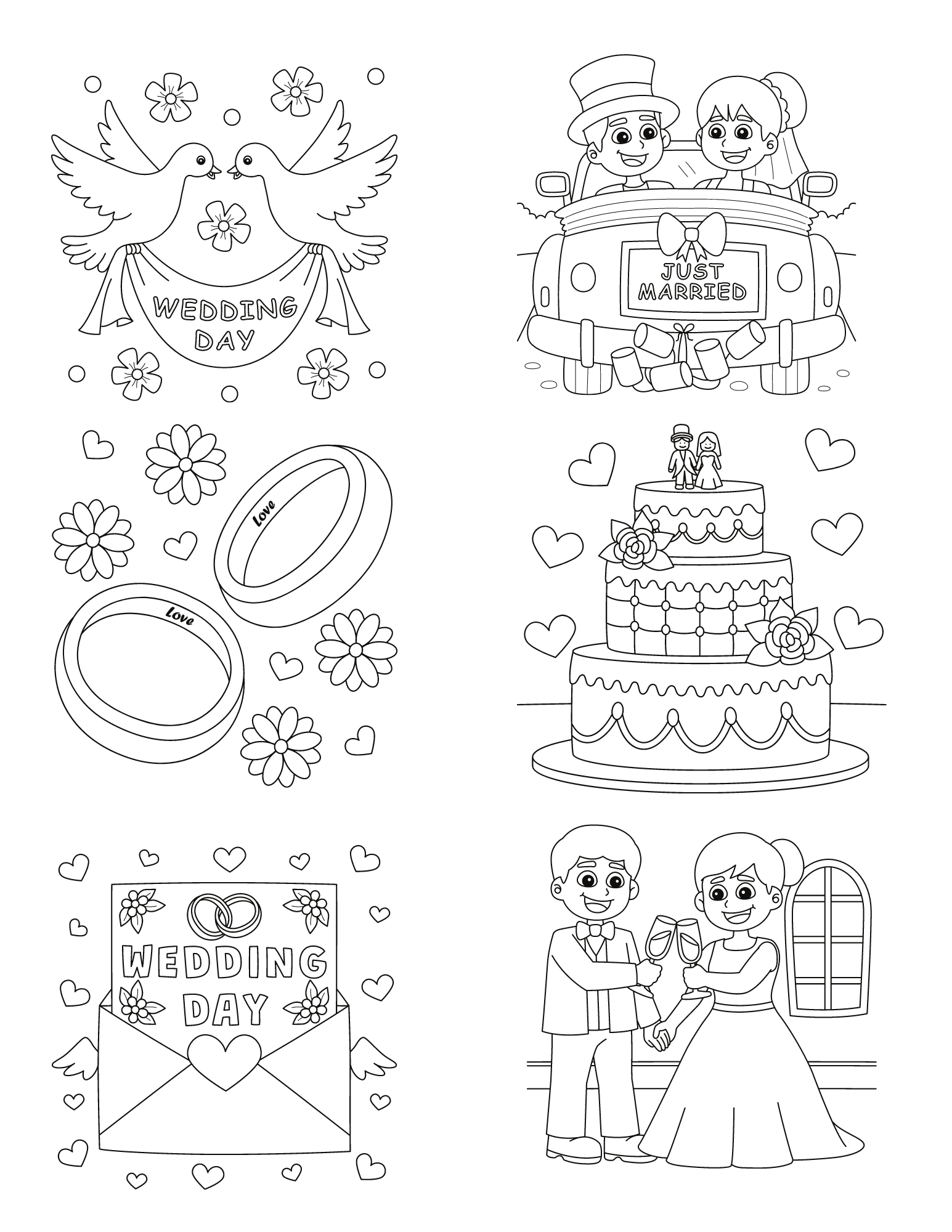 Free Wedding Printable Coloring Pages Add A Personal Touch To Your Free Wedding Printable Coloring Pages Add A Personal Touch To Your