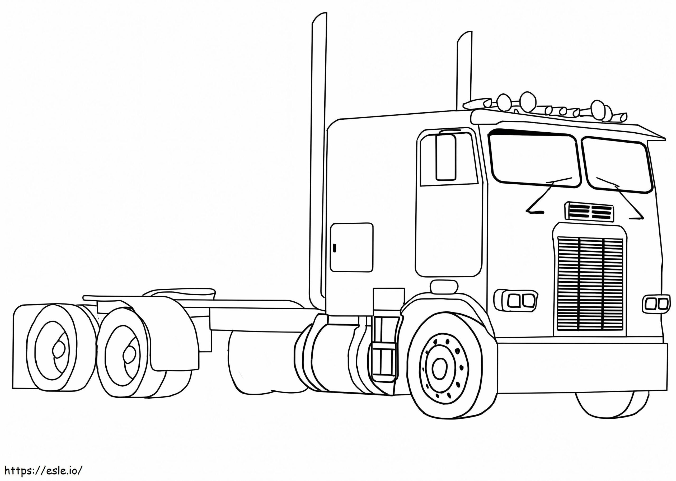 Freightliner FLA Coloring Page Freightliner FLA Coloring Page