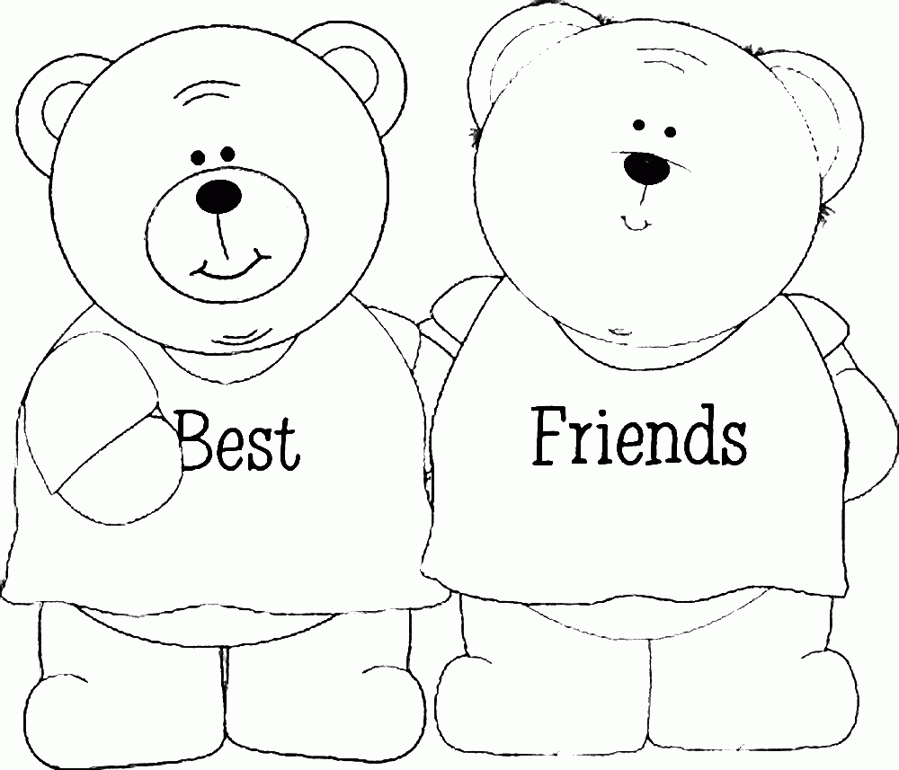 Friendship Day Coloring Pages Coloring Home