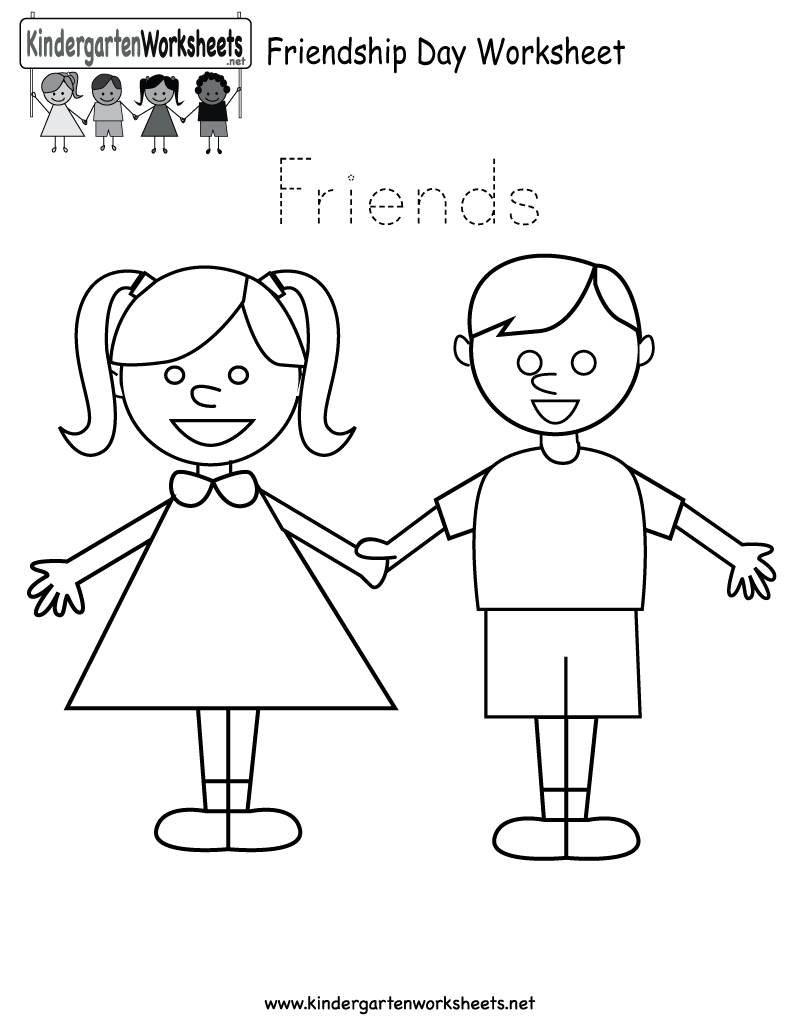 Friendship Day Coloring Pages Coloring Home
