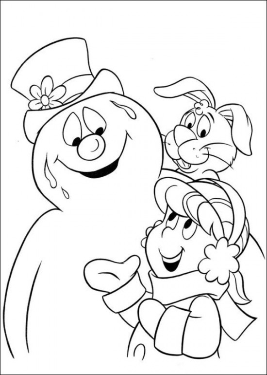 Frosty The Snowman Coloring Pages Printable Frosty The Snowman Coloring Pages Printable