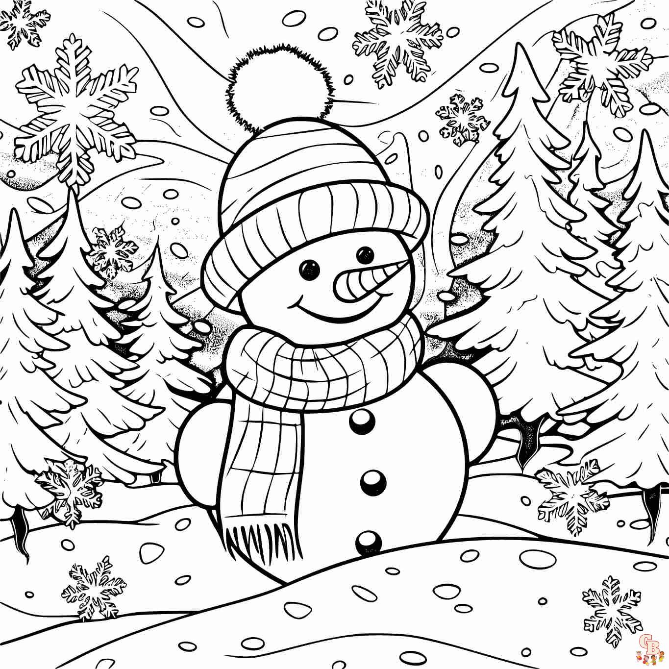 Frosty The Snowman Coloring Pages Printable