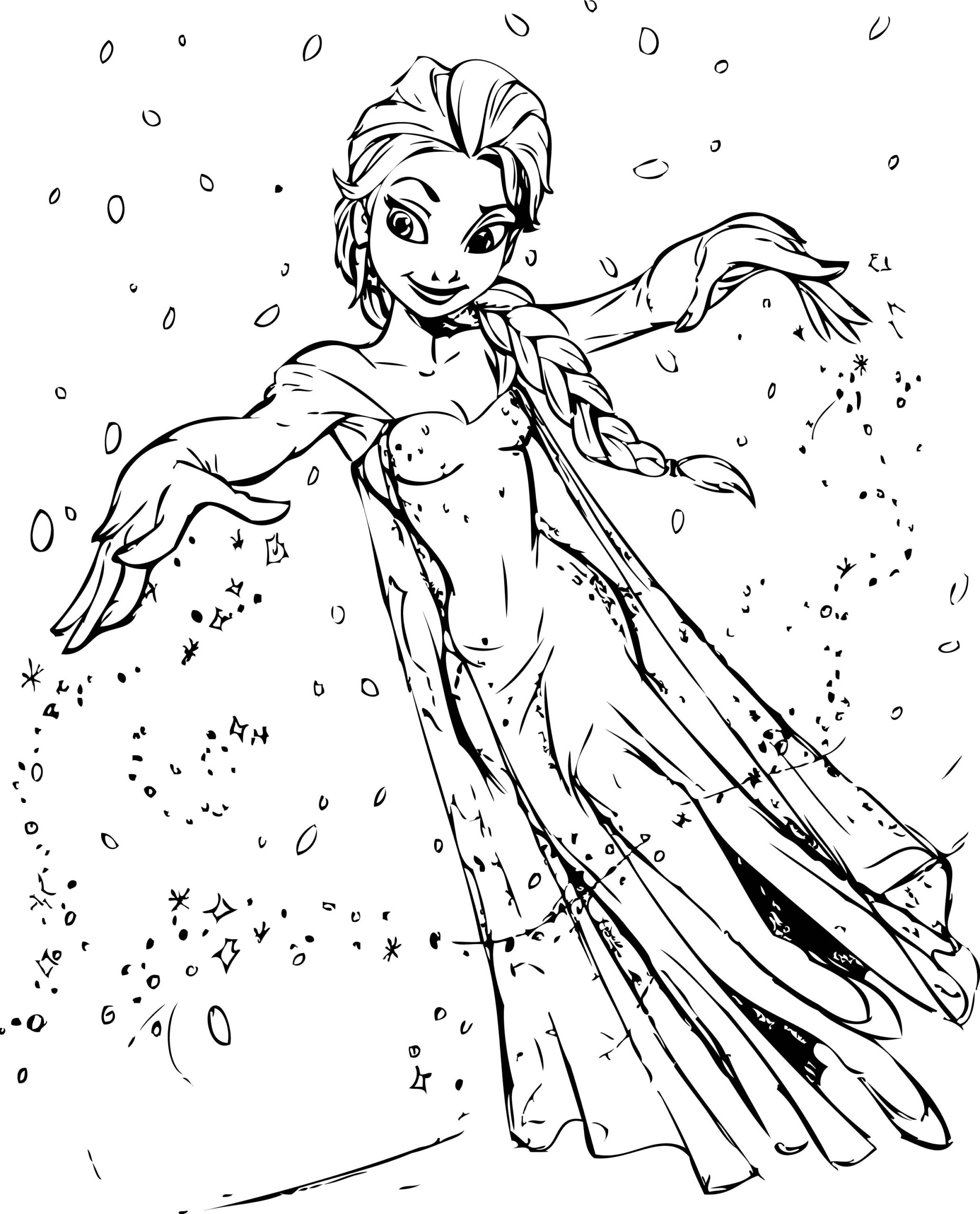 Printable Elsa Coloring Pages Printable Elsa Coloring Pages