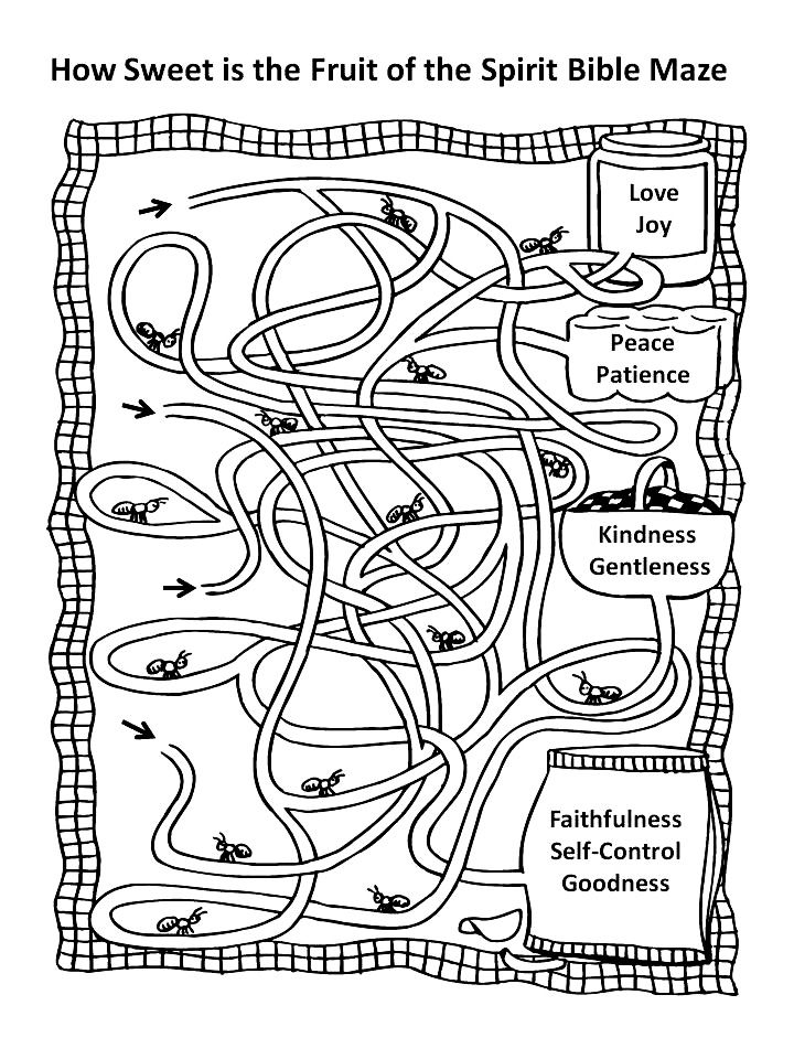 Fruit Of The Spirit Worksheet
