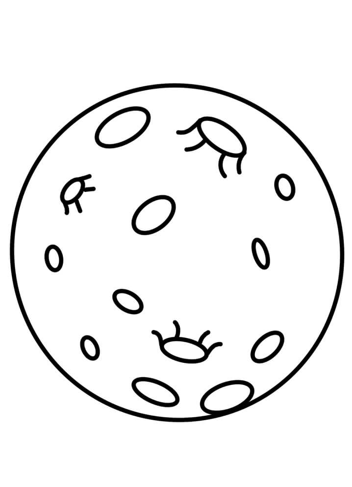 Full Moon Coloring Pages Printable