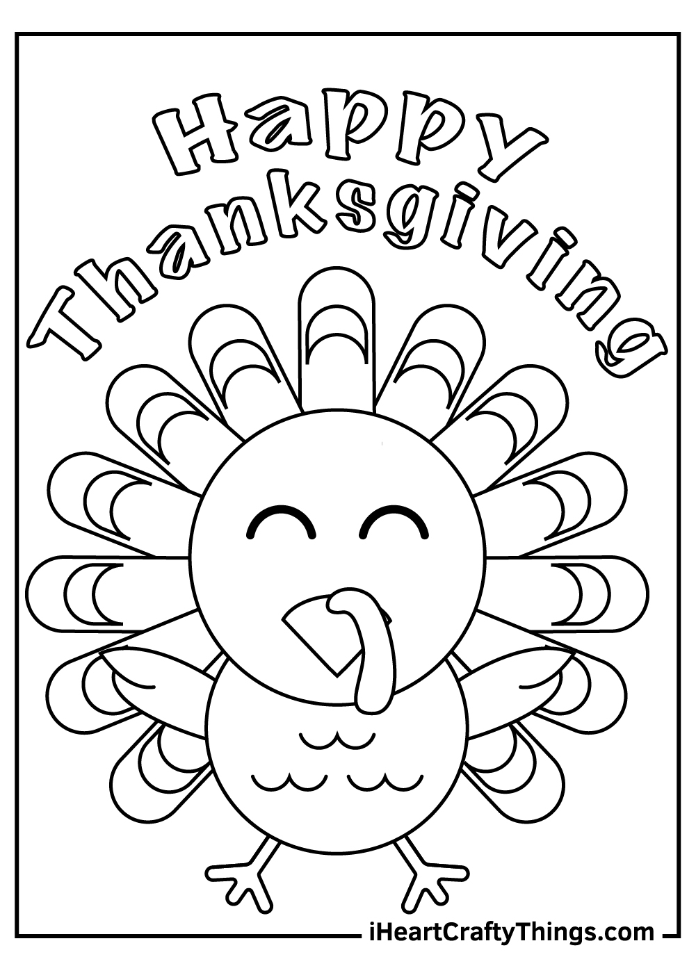 Funny Color Turkey Printable