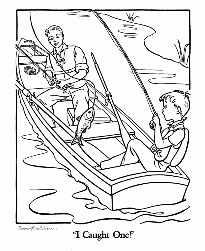 Fishing Coloring Pages Printable Fishing Coloring Pages Printable