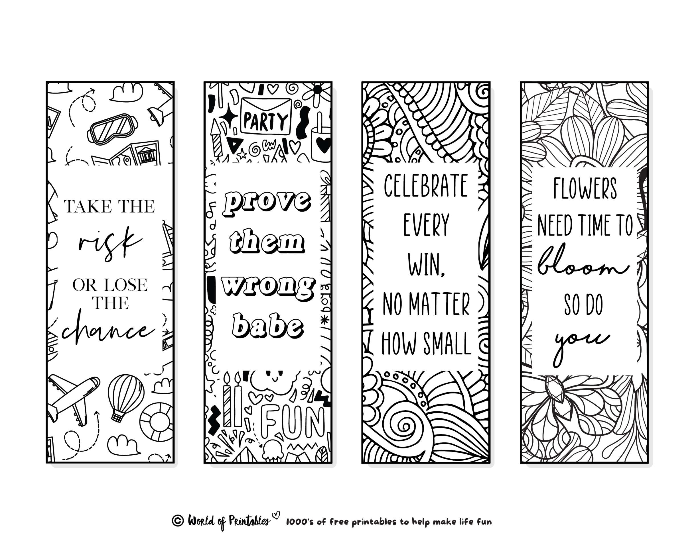 Free Printable Bookmark Coloring Pages Free Printable Bookmark Coloring Pages