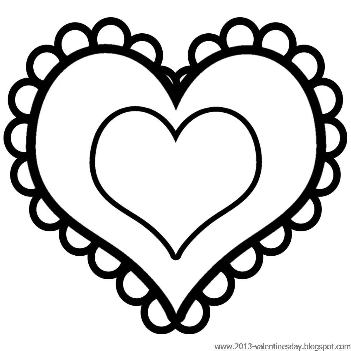 Hearts Printable Coloring Pages Hearts Printable Coloring Pages