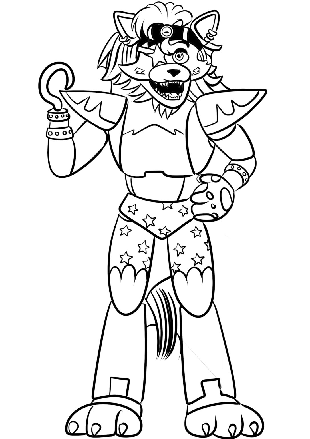 Printable Fnaf Foxy Coloring Pages Printable Fnaf Foxy Coloring Pages