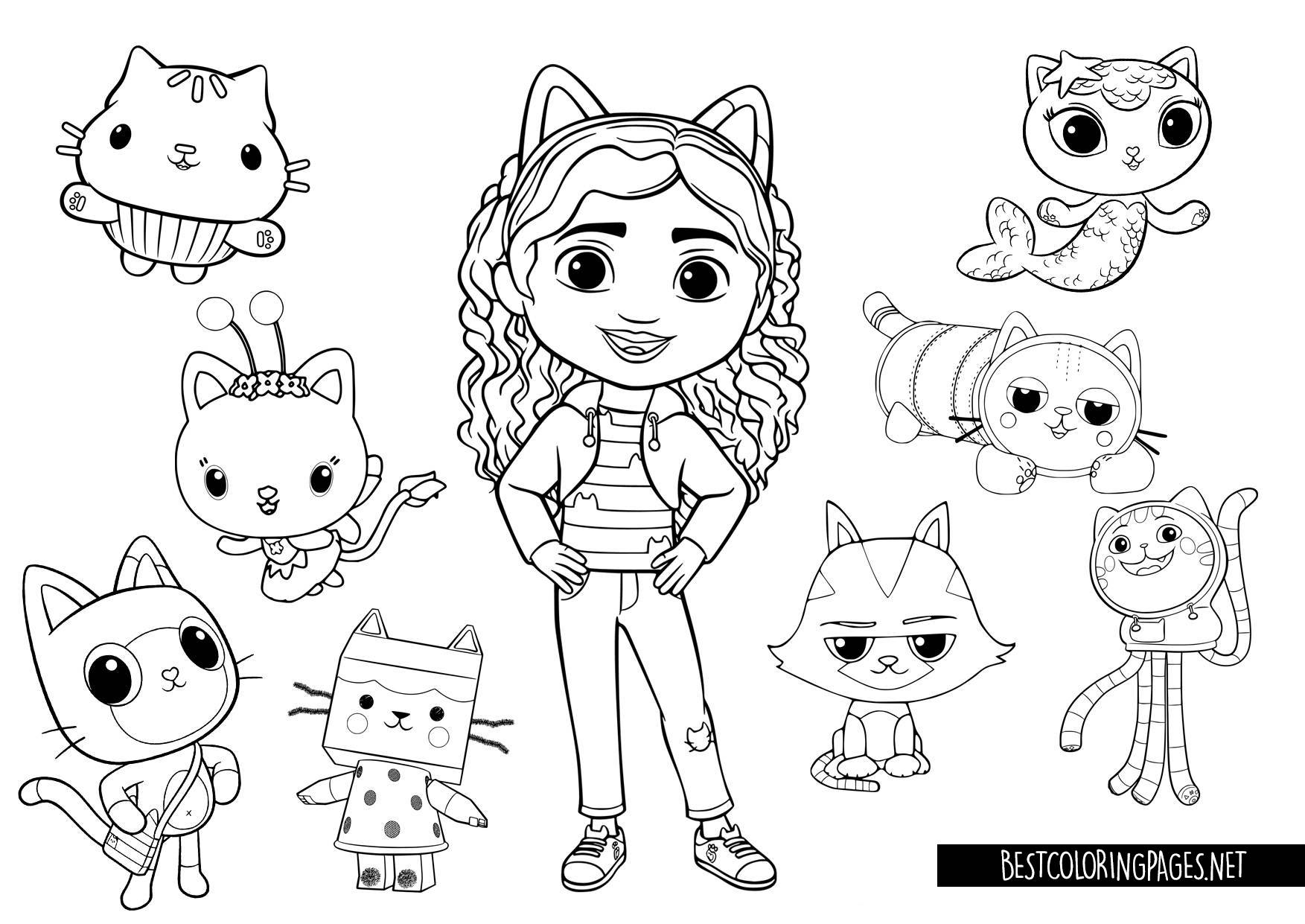 Gabbys Dollhouse Colouring Page Free Printable Coloring Pages Gabbys Dollhouse Colouring Page Free Printable Coloring Pages