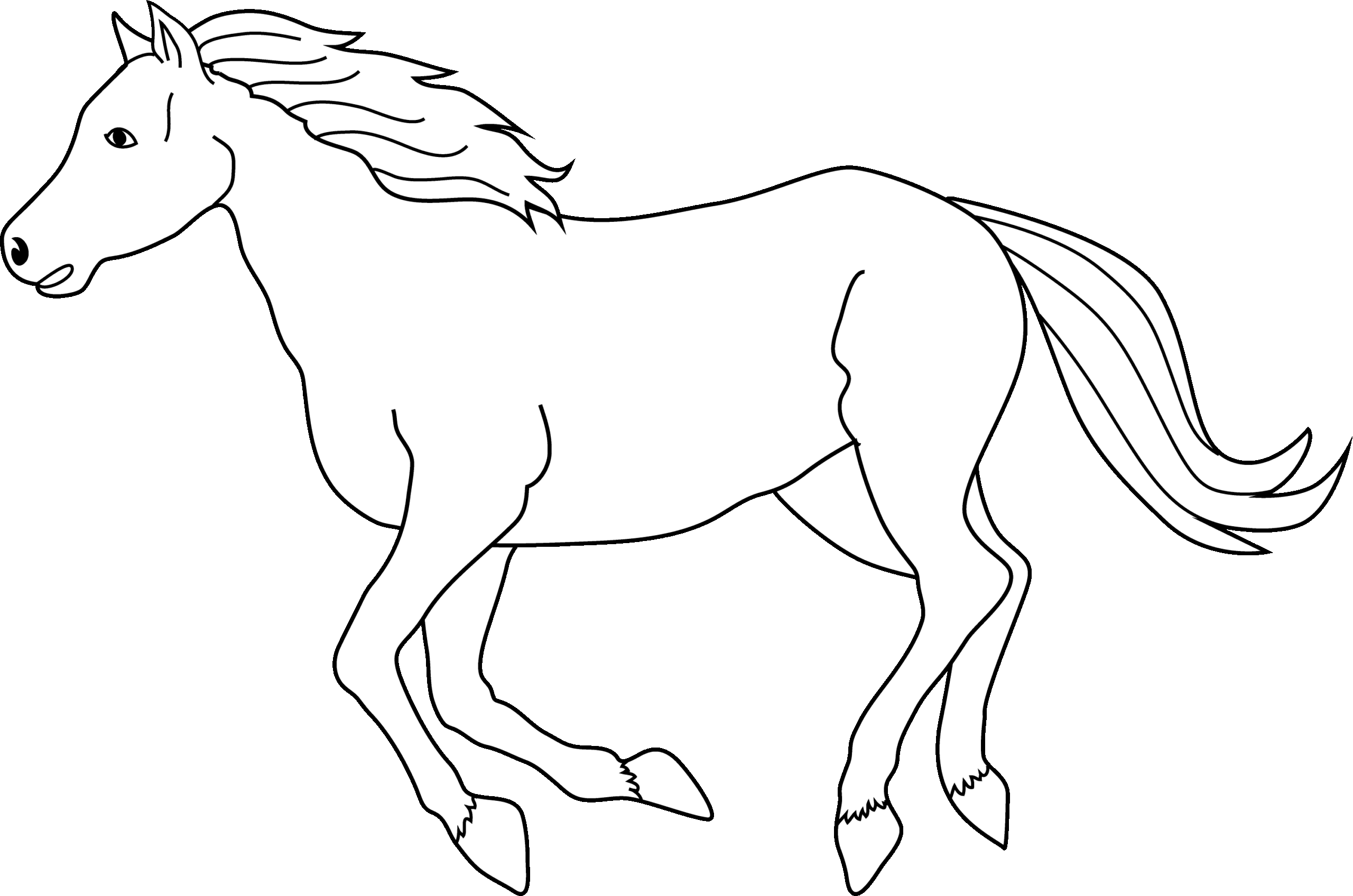 Galloping Horse Coloring Page Free Clip Art Galloping Horse Coloring Page Free Clip Art