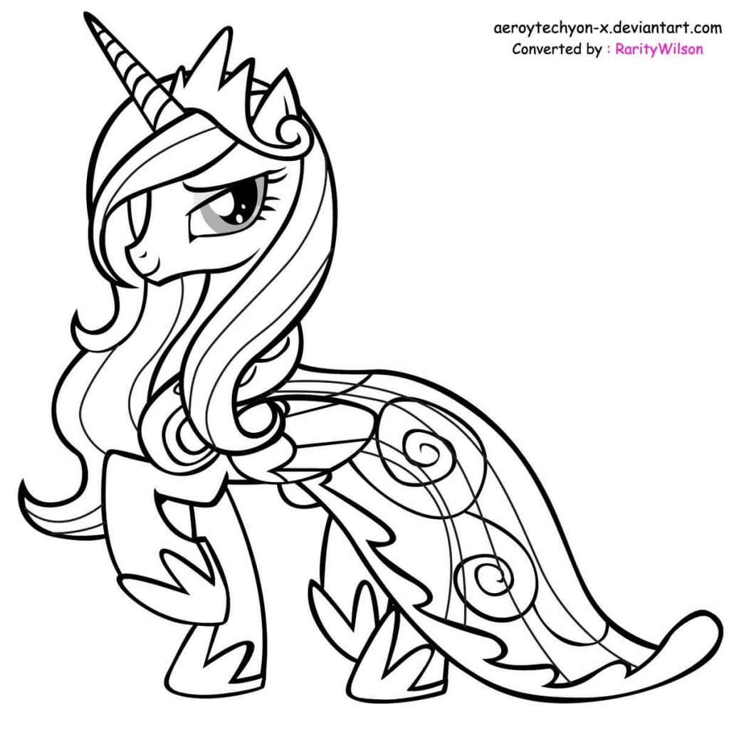 Gambar 40 Printable Pony Coloring Pages Princess Cadence Page Rarity Di