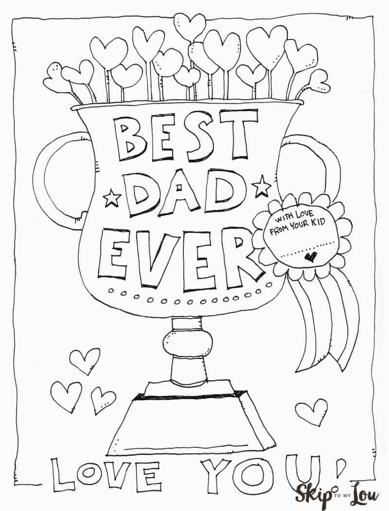 Father'S Day Coloring Pages Printable