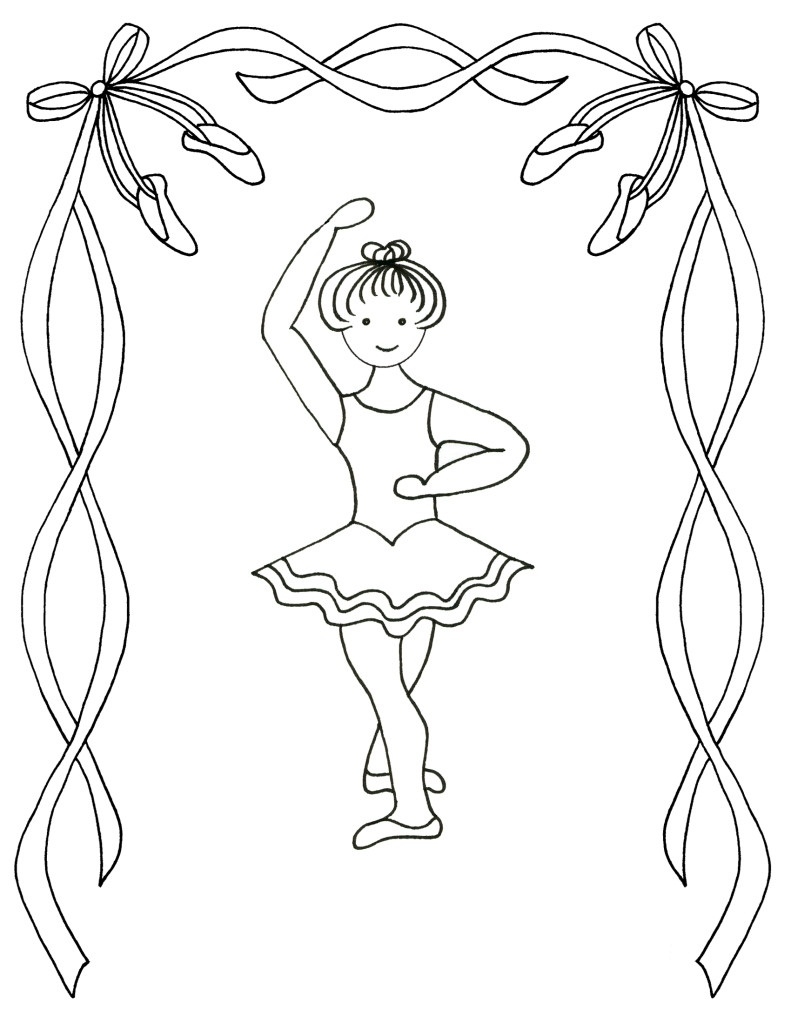 Gambar Free Printable Ballet Coloring Pages Kids Child Ballerina Di