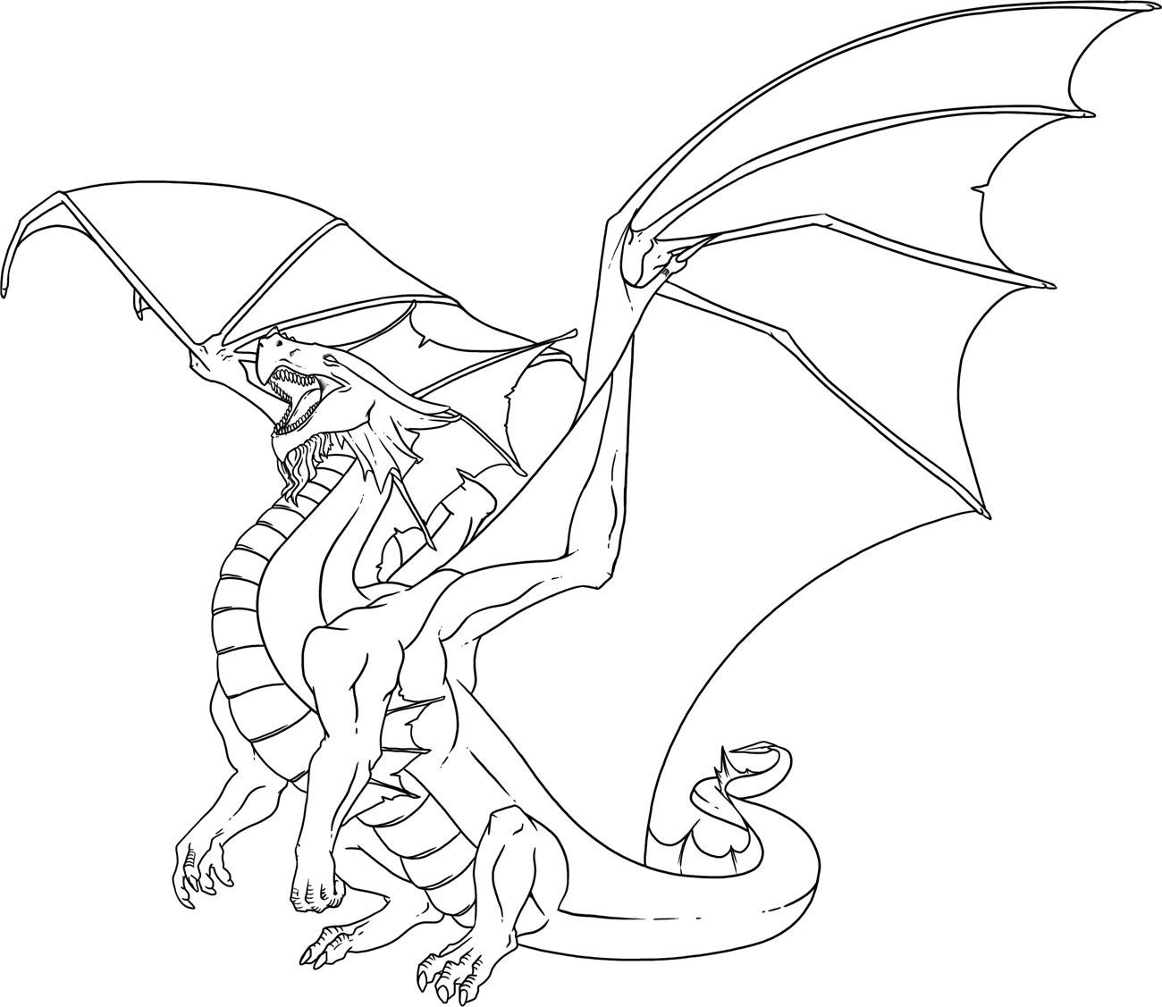 Gambar Free Printable Dragon Coloring Pages Kids Cool Easy Di Rebanas